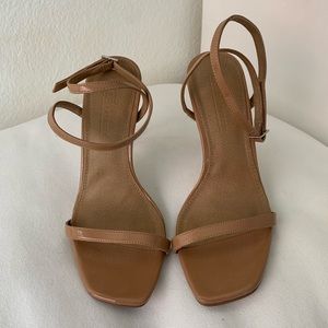 ASOS Strappy Nude Heels, size 7.